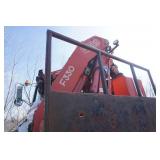 1995 Ford L9000 Flatbed With Mounted Fassi F330 Knuckle Boom Crane