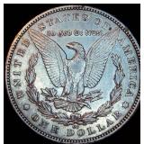 XF+ 1890-CC Morgan Silver Dollar, Original Surfaces w/Luster