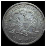 1870-S Seated Liberty Half Dollar, Fine, Details