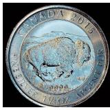 2015 1.25oz .9999 Silver $8 Canada Bison