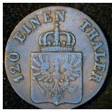 1844-A Kingdom of Prussia 3 Pfenninge, 182 years old, Very Tough Find, KM#449