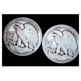 1918-P and 1918-S Walking Liberty Half Dollars