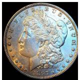 AU 1889-P Morgan Silver Dollar, Original Surfaces