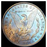 AU 1889-P Morgan Silver Dollar, Original Surfaces