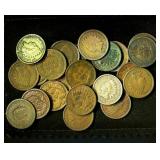 26 Common Date Indian Head Pennies