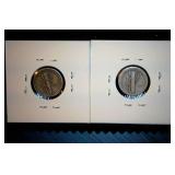 (2) Mercury Dimes 1916-S & 1936-P