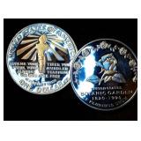 (2) Proof Silver Commemorative Dollars