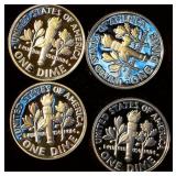 (4) 90% Proof Roosevelt Dimes