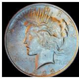 AU 1923 Peace Dollar, Original Surfaces