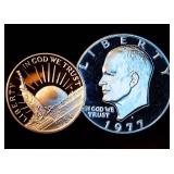 Proof Clad Half and Ike Dollar