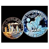 Proof Clad Half and Ike Dollar