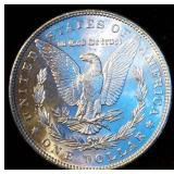 AU+/BU 1886-P Morgan Silver Dollar, Original Surfaces w/Partial Luster