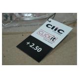 *2* Clic Magnetic Reading Glasses +2.50
