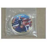 President Donald Trump Colorized Coin