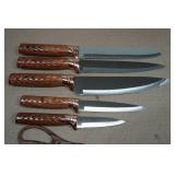6-Piece Kitchen Knife Set with Block