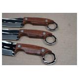 Set of 3 Rolled Steel Knives