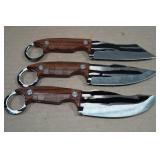 Set of 3 Rolled Steel Knives