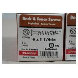 *3* Boxes Exterior Wood Deck & Fence Screws - 6x1.25"