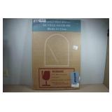 Black Framed Arched Wall Mirror - 24"x36"