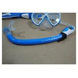 Cressi Blulove Kids Snorkel Set - Fin Size L/XL