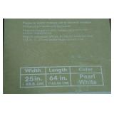 Two Sets of Cordless 1" Vinyl Mini Blinds - Pearl White - 25"x64"