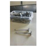 Slat wall hooks 6” chrome 83 each