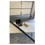 Tall Post lantern with opaque linen glass 17” light post 7 ft