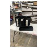 Uline 4x6x18” black plastic bins (lot 36)