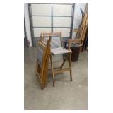 Wooden directors 2 chairs