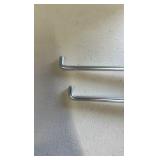 Slat wall hooks 6” chrome 83 each