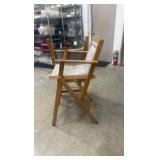 Wooden directors 2 chairs