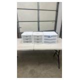 Sterilite 3 drawer containers lot of 3
