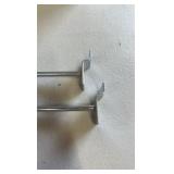 Slat wall hooks 6” chrome 83 each