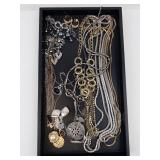 Assorted Costume Jewelry Lot - Necklaces, Rings, Bracelets & Pendants