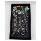 Assorted Jewelry Necklaces & Bracelets - Turquoise Stones, Pearls & Glass Beads