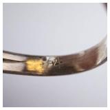 Dyed Quartz? Sterling Silver Teardrop Ring - Size 8