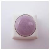 Pink Kunzite Ring - Sterling Silver. Size 7.75-8.