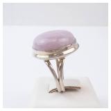 Pink Kunzite Ring - Sterling Silver. Size 7.75-8.
