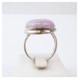Pink Kunzite Ring - Sterling Silver. Size 7.75-8.