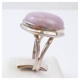 Pink Kunzite Ring - Sterling Silver. Size 7.75-8.