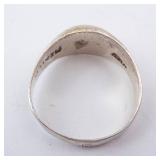 Taxco Mexico Eagle 3 Sterling Silver Ring - Size 7