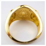 Gold Tone CZ Men