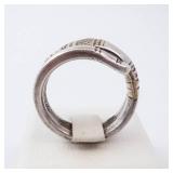 Towle Sterling Spoon Ring 1970 14K Gold Accent Size 7.5