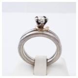 Pandora Pearl Ring - Sterling Silver - Size 8