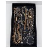 Assorted Costume Jewelry - Necklaces, Bracelets, Rings, Earrings, Chains & Pendants, Mixed Metals