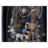 Costume Jewelry Mix: Necklaces, Bracelets & Earrings with Turquoise Accents