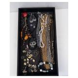 Assorted Costume Jewelry Collection - Necklaces, Bracelets, Earrings & Rings