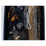Assorted Costume Jewelry Collection - Necklaces, Bracelets, Earrings & Rings