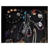 Assorted Costume Jewelry - Necklaces & Bracelets with Beads & Pendants