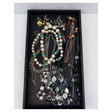 Pearl & Turquoise Jewelry Mix - Necklaces, Bracelets & Earrings, Mixed Metals